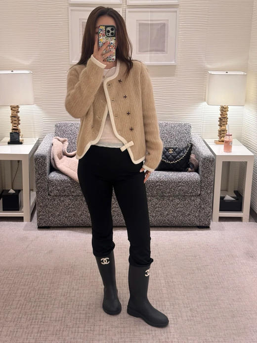 香奈儿 25秋冬新款 洋装马海毛外套(TM) 商品图12