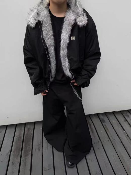 D121138狼王座山雕锁温保暖防风哈灵顿棉服棉衣 商品图13