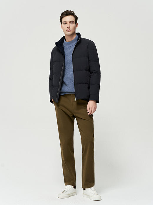 【90白鹅绒立领外套】25年秋冬新品男士保暖外套直筒防风保暖羽绒 商品图2