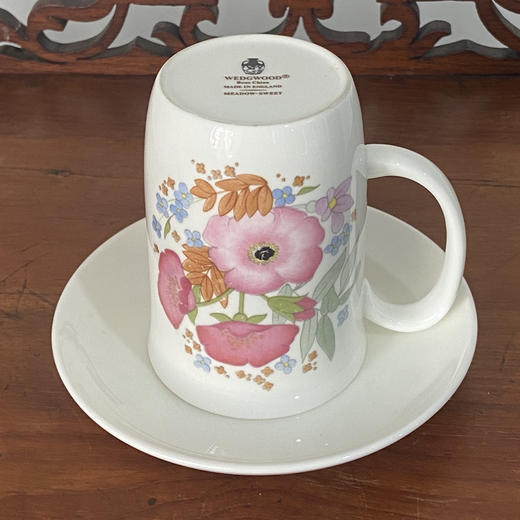 英国Wedgwood Meadow Sweet 花卉纹饰陶瓷马克杯/大茶杯碟 B0241 商品图2