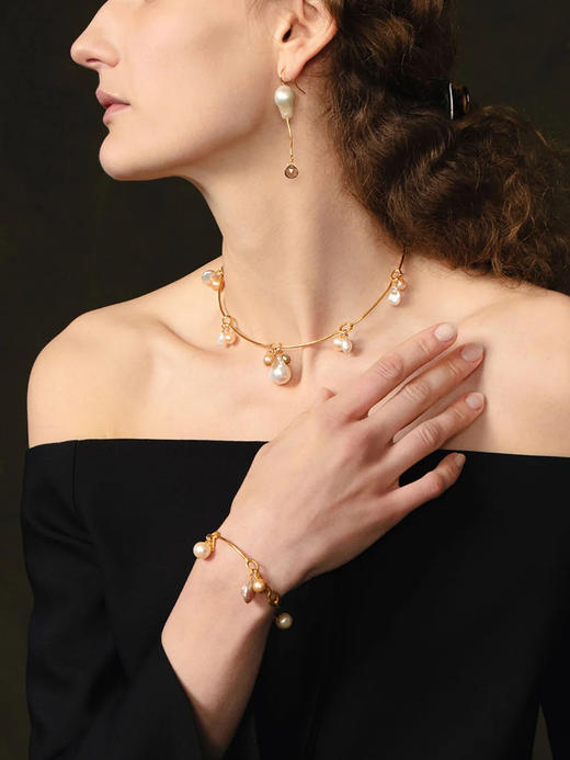 订购6周到｜Chan Luu-CROWN-皇冠 金色 淡水珍珠 项圈［美国设计师］ 商品图1