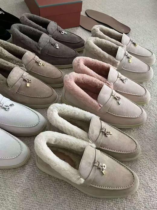 【奕虹心选】温暖松弛“皮草鞋”💕jin口羊反绒！！皮毛一体保暖乐福鞋 商品图0