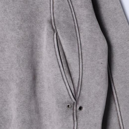 SDSA男士秋冬新款痞帅男装F美式复古做旧重工解构拼接连帽卫衣潮 商品图2