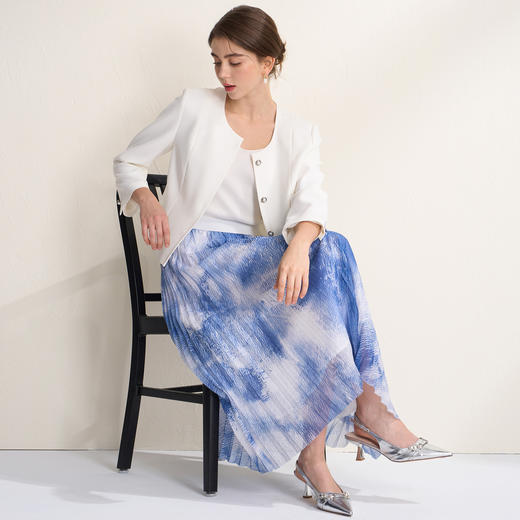 EITIE爱特爱圆领收腰显瘦2026春季新款西装外套A2603101 商品图3