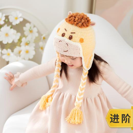 苏苏姐家小马雷锋帽手工diy编织钩针梦羽儿童帽毛线团材料包 商品图0