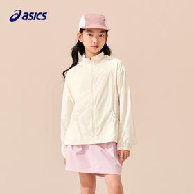 ASICS/亚瑟士童装25年夏季新款女童透气大帽檐UPF50+原纱防晒衣服