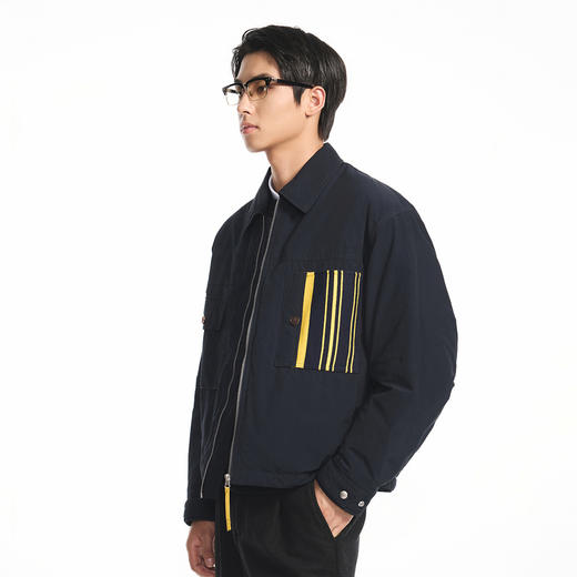 GXG男装【90白鸭绒】冬季时尚撞色男式翻领休闲短款羽绒服K&C 商品图5