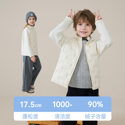 【鹅绒】儿童羽绒服2025秋冬女童校服神器男童运动夹克女士内胆 商品图2