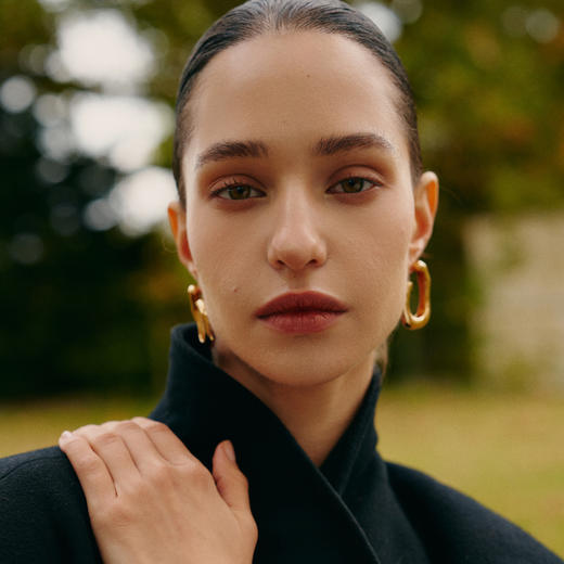 【Anglrbaby杨颖&宋佳&单依纯&刘芳菲&于明加&刘孜同款】Retro Chic 意大利复古创意饰品   神树金圈耳环 商品图3