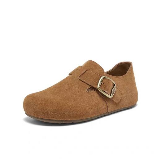 【百思图】BF楼百思图2026春季新款复古真皮勃肯鞋懒人一脚蹬女单鞋T1178AM6 吊牌价759.现价339 商品图2