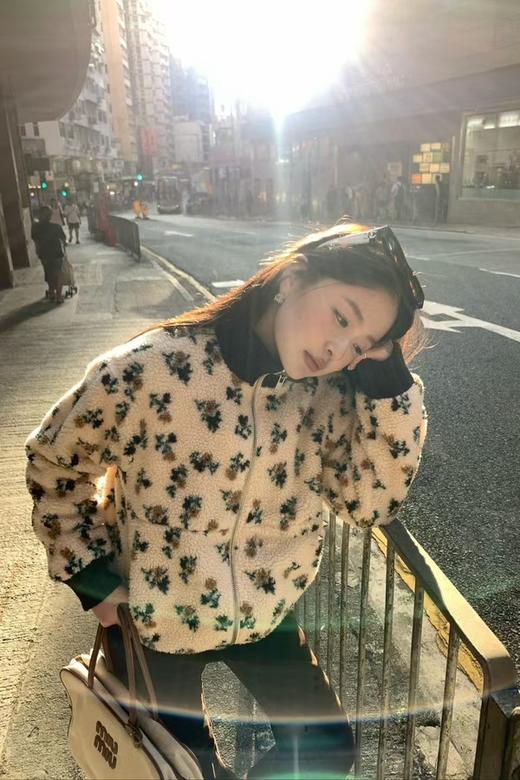 LNNNS 清新减龄碎花羊羔毛休闲外套 22019 商品图2