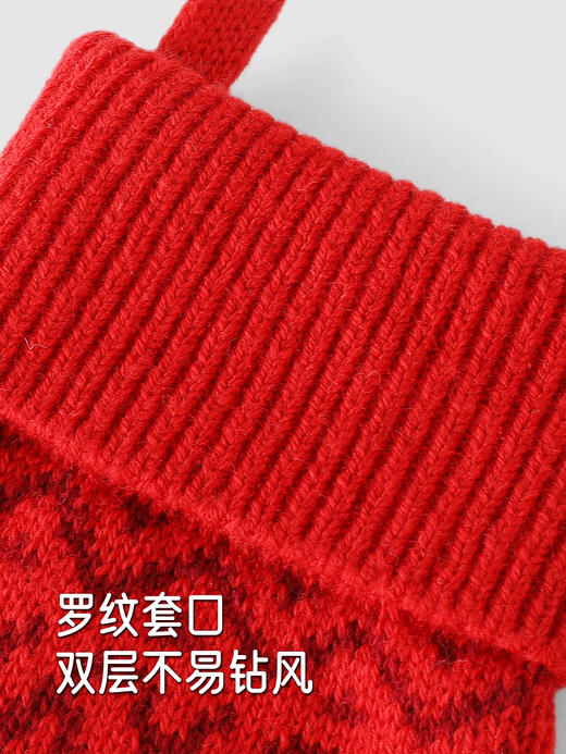 英氏儿童手套冬季保暖新年喜庆防风护手舒适新款YRPMJ4R019A 商品图4
