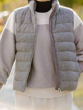 MAISON COVET 纯山羊绒鹅绒马甲