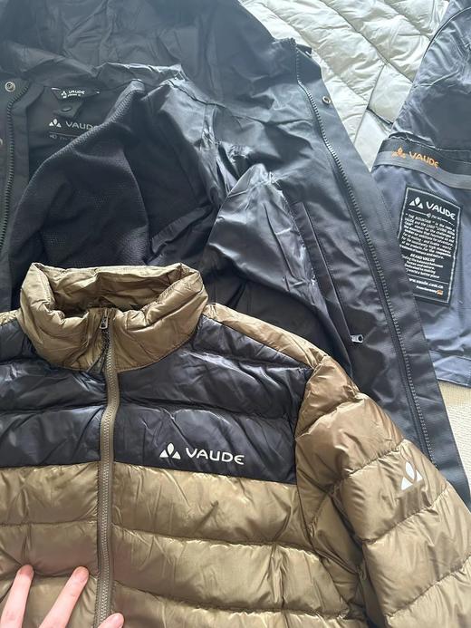 D121111男士户外冲锋衣防风防水保暖三合一羽绒服 商品图9