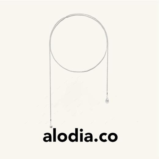 【春夏新款】alodia.co 品牌直发 掠影银河白水晶水滴毛衣链 意大利工艺长期主义简约高级感 商品图0