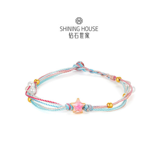 【定价黄金】【限时8折】【现货】钻石世家  足金黄金手串 #五角星#金苹果#莲花# 手串手链 淡水珍珠手链 商品图9