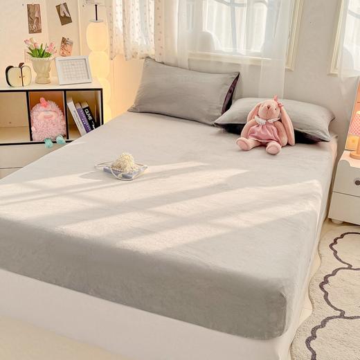 欧喜璐冬季牛奶绒床笠 |  加厚加绒款亲肤透气 防滑不易移位 温暖舒睡一整晚 八色可选 商品图0