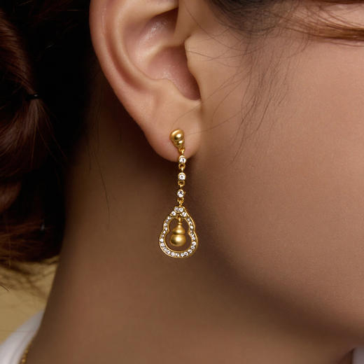 Manreya玛芮雅“金福星环”耳饰|铜镀金 商品图2