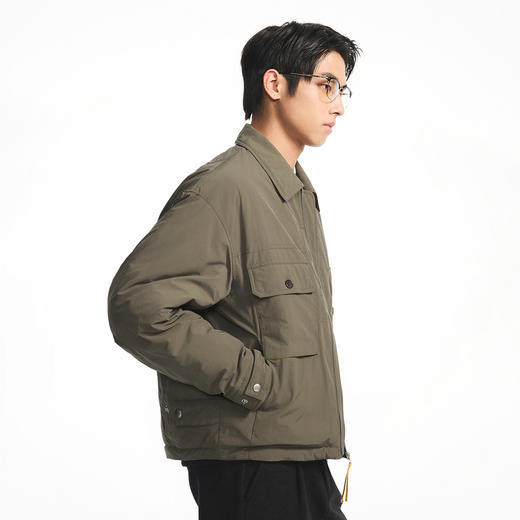 GXG男装【90白鸭绒】冬季时尚撞色男式翻领休闲短款羽绒服K&C 商品图3