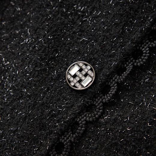 「高货wl」全新升级【铂金会员441/天猫599/差价158】(99331)洛诗琳2025秋冬亮丝编织粗花呢外套小香风半身裙两件套女 商品图3