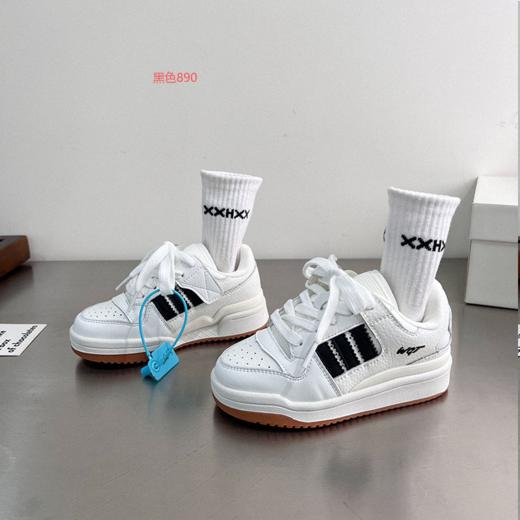 😎AFJI儿童大牌风系列！2025秋冬新款💕【AFJI秋冬新款儿童四季款魔术贴经典板鞋890】 🔹魔术贴穿脱超省心 🔹防滑底跑跳更安全 🔹内里柔软，蓄热保暖，🔆 小朋友不怕冻脚 商品图3