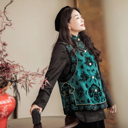 【林栖设计小店】福意绵绵|马甲恭王府联名丝棉2026早春新款背心女1961004 商品图5