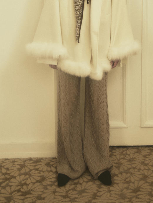 VC｜AW25021 Rhea cable knit trousers [ 长裤 米白 / 灰褐 ]【HOLIDAY】 商品图0