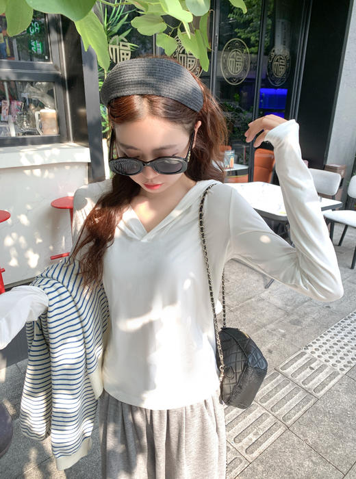 <曾小咸推荐>现货秒杀！微信超特价！韩系连帽长袖打底衫 日常119.99/件 立减40 秒杀79.99/件！！ 商品图11