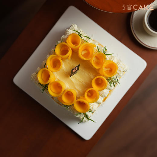 【熔金玫瑰】榴莲芒果风味戚风蛋糕 商品图1