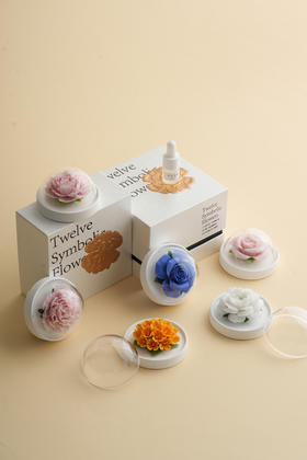 【非遗陶瓷手捏花传承】2026 十二花神 迷你手捏花扩香器