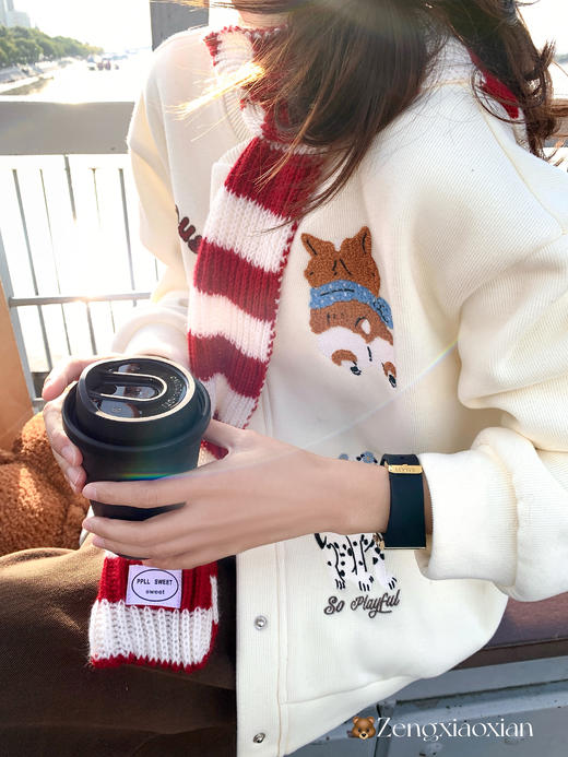 <曾小咸推荐>现货秒杀！微信超特价！！韩系重工植绒棒球服 日常229.99/件 立减90 秒杀139.99/件！！ 商品图5