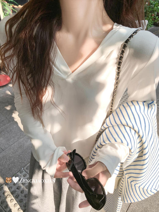 <曾小咸推荐>现货秒杀！微信超特价！韩系连帽长袖打底衫 日常119.99/件 立减40 秒杀79.99/件！！ 商品图6
