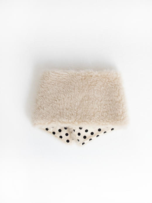 Kaiy Xiao 绒雪杏仁星星双面围脖 商品图3