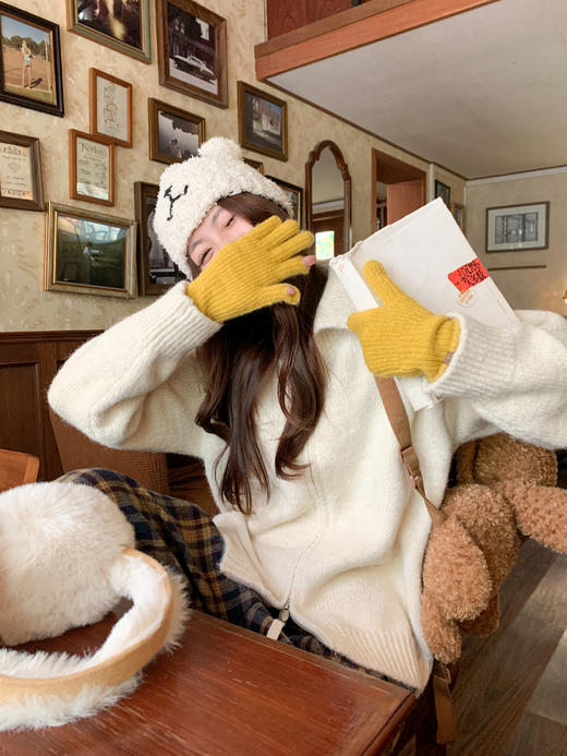 <曾小咸推荐>现货秒杀！微信超特价！韩系翻领拉链毛衣外套 日常189.99/件 立减90 秒杀99.99/件！！ 商品图8