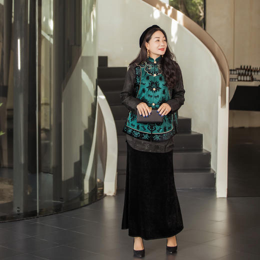 【林栖设计小店】福意绵绵|马甲恭王府联名丝棉2026早春新款背心女1961004 商品图1