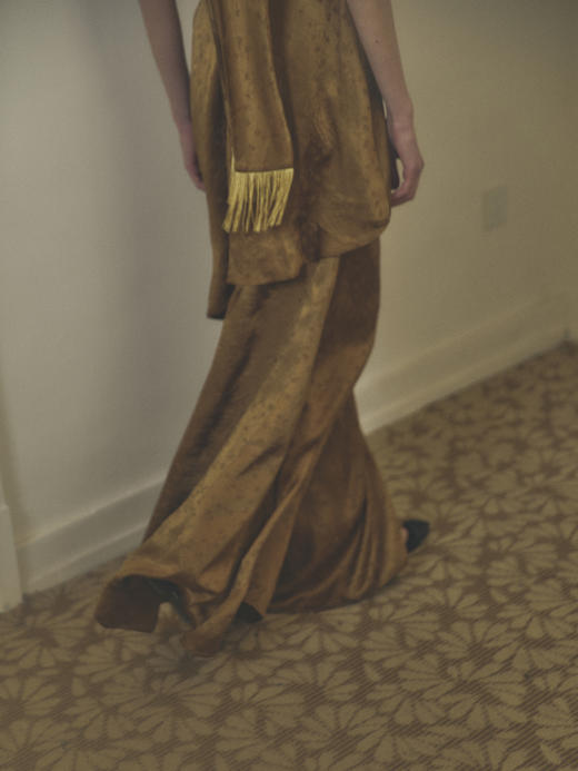 VC｜HD25016 Monica satin skirt [ 半身裙 金 / 米白 ]【HOLIDAY】 商品图8