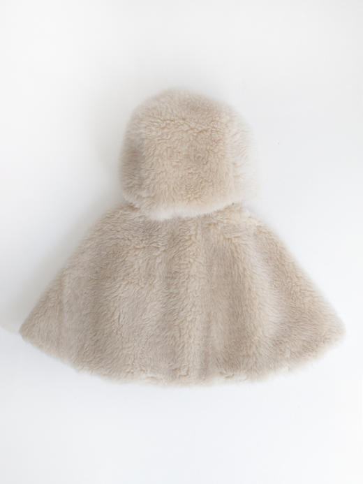 Kaiy Xiao 蘑菇姑娘 绒雪杏仁双面斗篷 商品图6