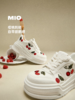 MIO米奥樱桃刺绣板鞋2026春季新款运动鞋5.5cm厚底增高小白鞋女鞋 商品缩略图1