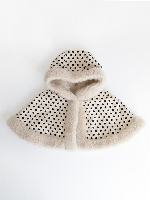 Kaiy Xiao 蘑菇姑娘 绒雪杏仁双面斗篷 商品图8