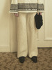 VC｜AW25021 Rhea cable knit trousers [ 长裤 米白 / 灰褐 ]【HOLIDAY】 商品缩略图1