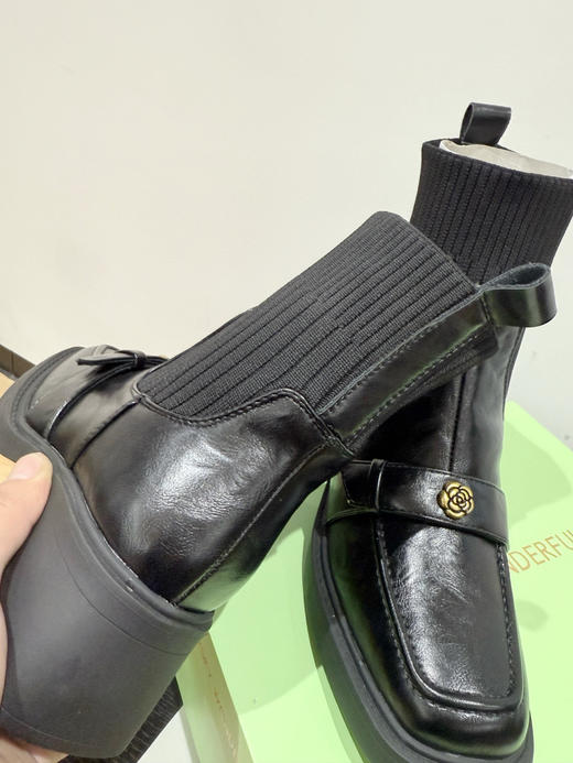 直发【自留款】真皮靴，星期六同款山茶花加绒瘦瘦靴！ 商品图9