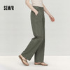 森马休闲裤女春季半松紧腰长裤简约工装风户外潮酷街头潮流阔腿裤 商品缩略图1