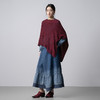 【林栖设计小店】假日云游|肌理感酒红色披肩优雅静奢2026早春新款围巾女G2961318 商品缩略图3