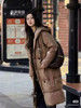 小禾连帽中长款鹅绒羽绒服 商品缩略图4