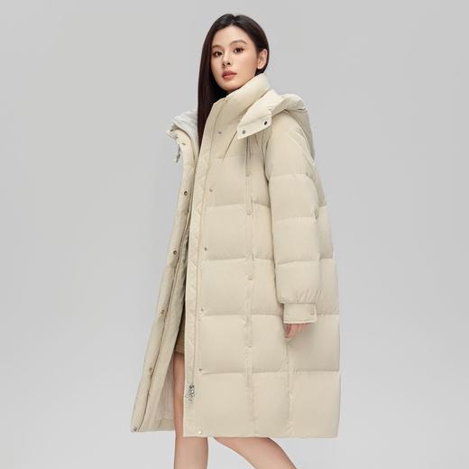 雪中飞女士加厚保暖长款羽绒服 盖臀款 更温暖显高显瘦 商品图1