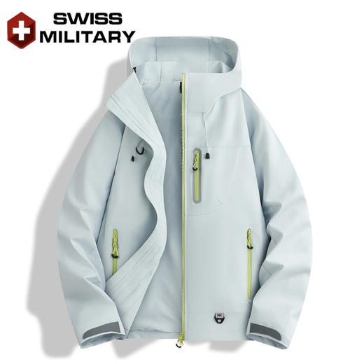 瑞士军工SWISS MILITARY2025新款春秋季户外防风防水男女同款防风冲锋衣( 单冲)7002 商品图11