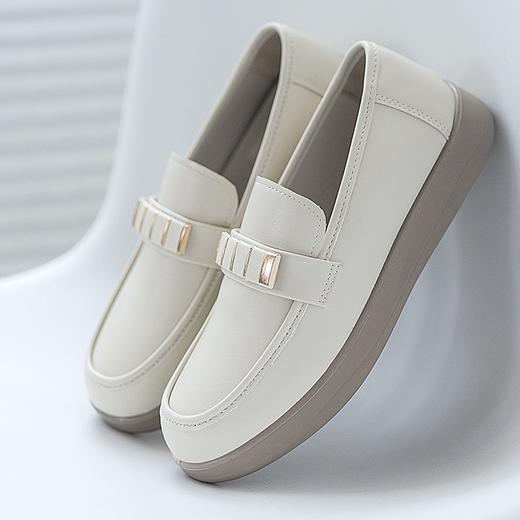 【Fusaro锁扣&蝴蝶结牛皮鞋 买一送一 再送鞋垫】柔软牛皮舒适不累脚 EVA大底防滑耐磨 时尚百搭 商品图6