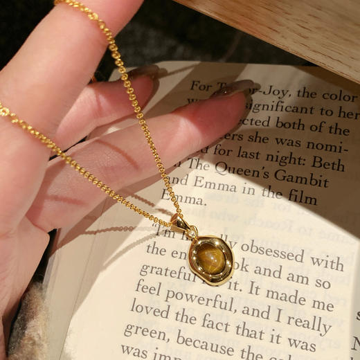 【微信专享款】ARSIS｜秘密花园系列 虎眼纳财吊坠项链 商品图0