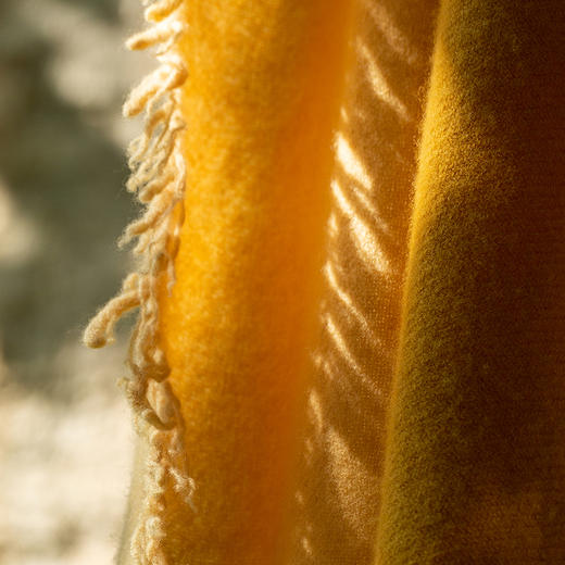 【林栖设计小店】植物染色|羊毛渐变披肩非遗手工2025秋冬新品流苏围巾女2954273 商品图4