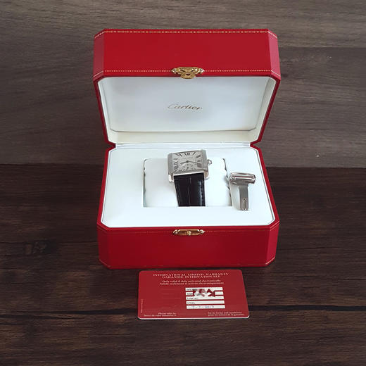 【95新】CARTIER 卡地亚W5330003自动机械机芯日期显示34*44MM（含表耳 男款）坦克系列精钢 011225TJ10 商品图1
